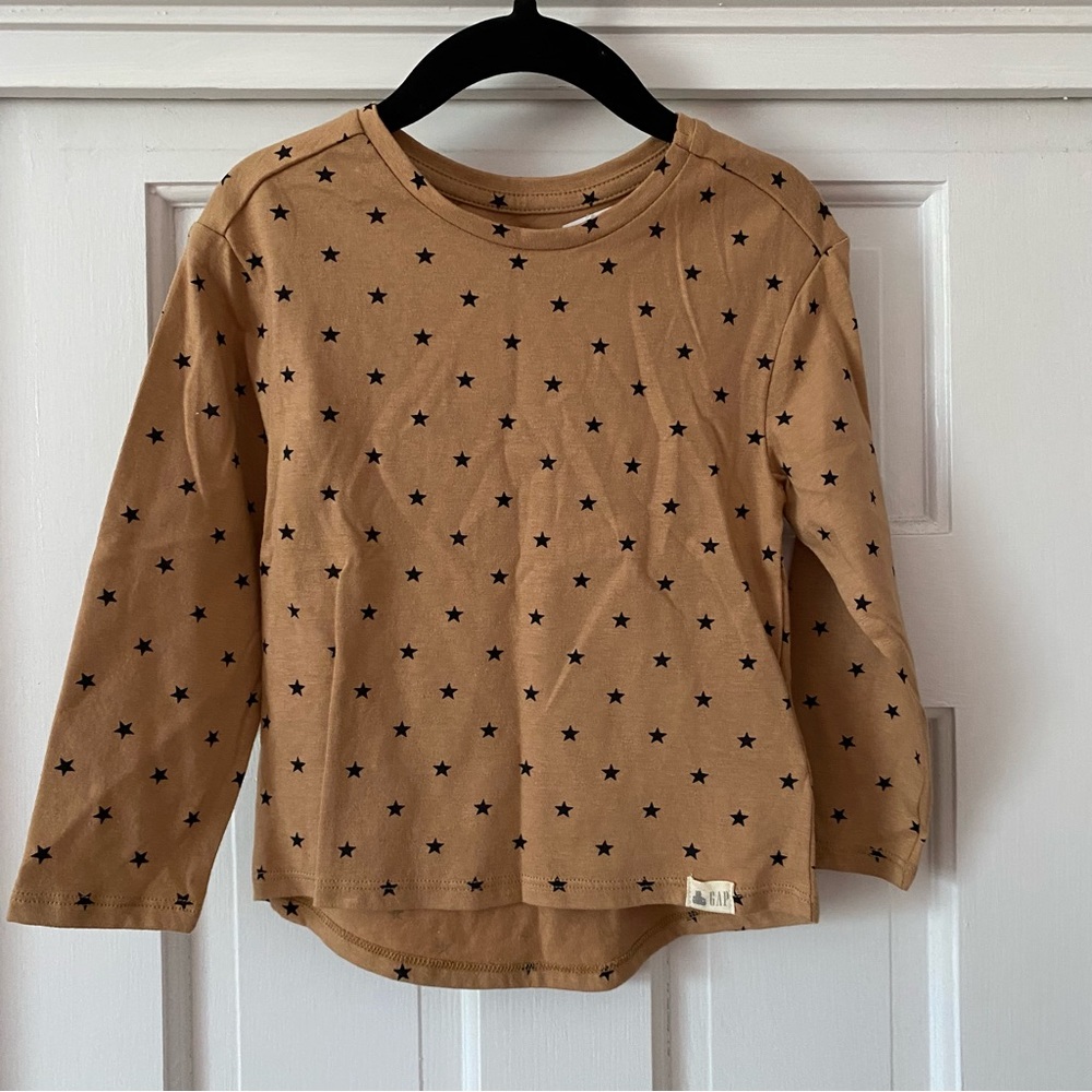 Baby GAP Brown Star Cotton Tunic Top